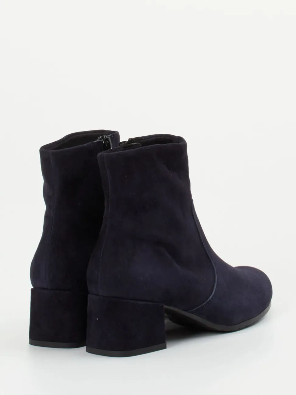 Semler – Stiefelette aus Veloursleder Dunkelblau