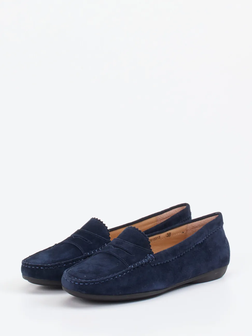 Si – Loafer aus Veloursleder Dunkelblau