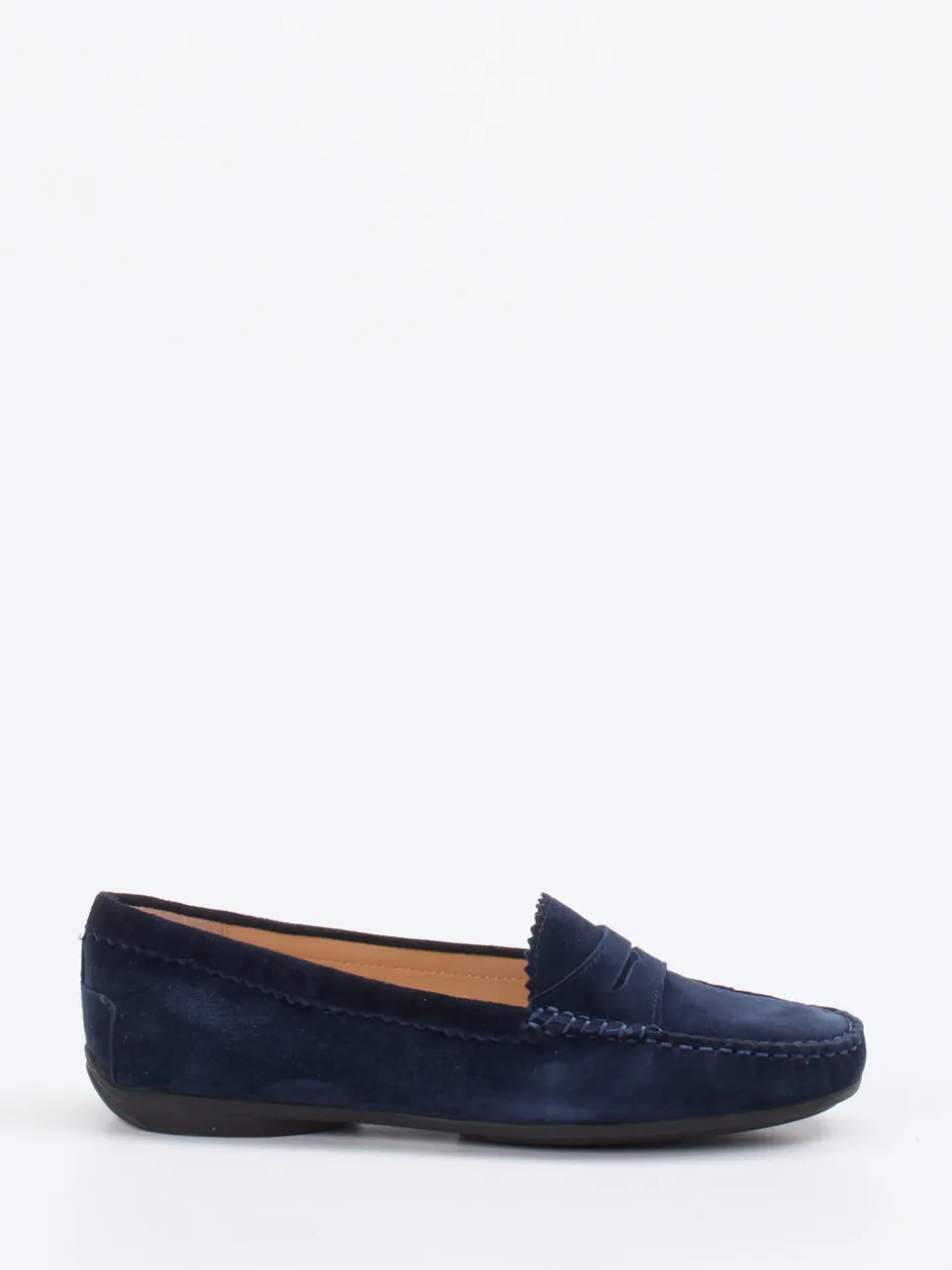Si – Loafer aus Veloursleder Dunkelblau