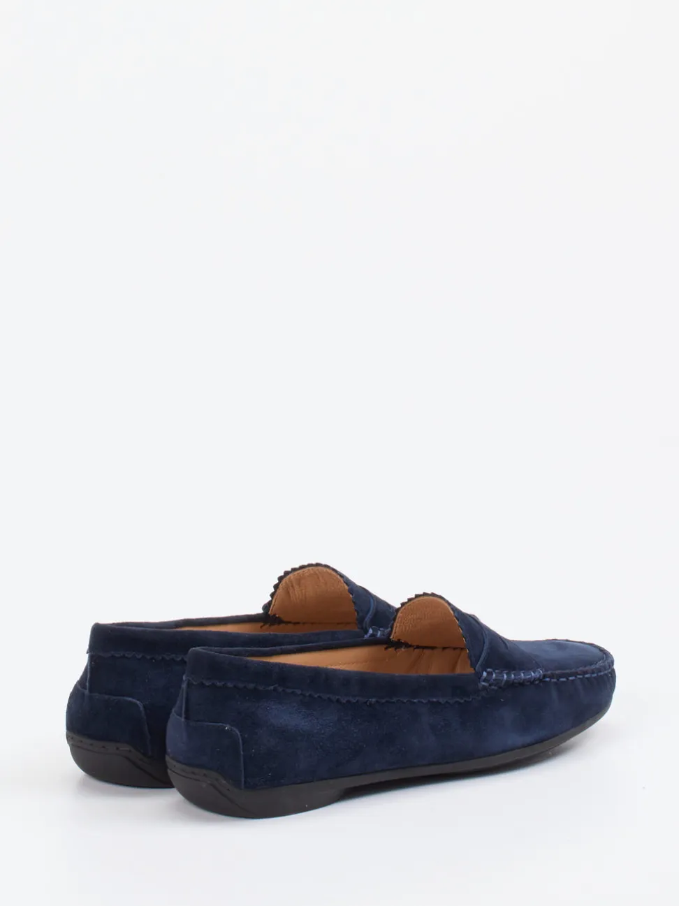Si – Loafer aus Veloursleder Dunkelblau