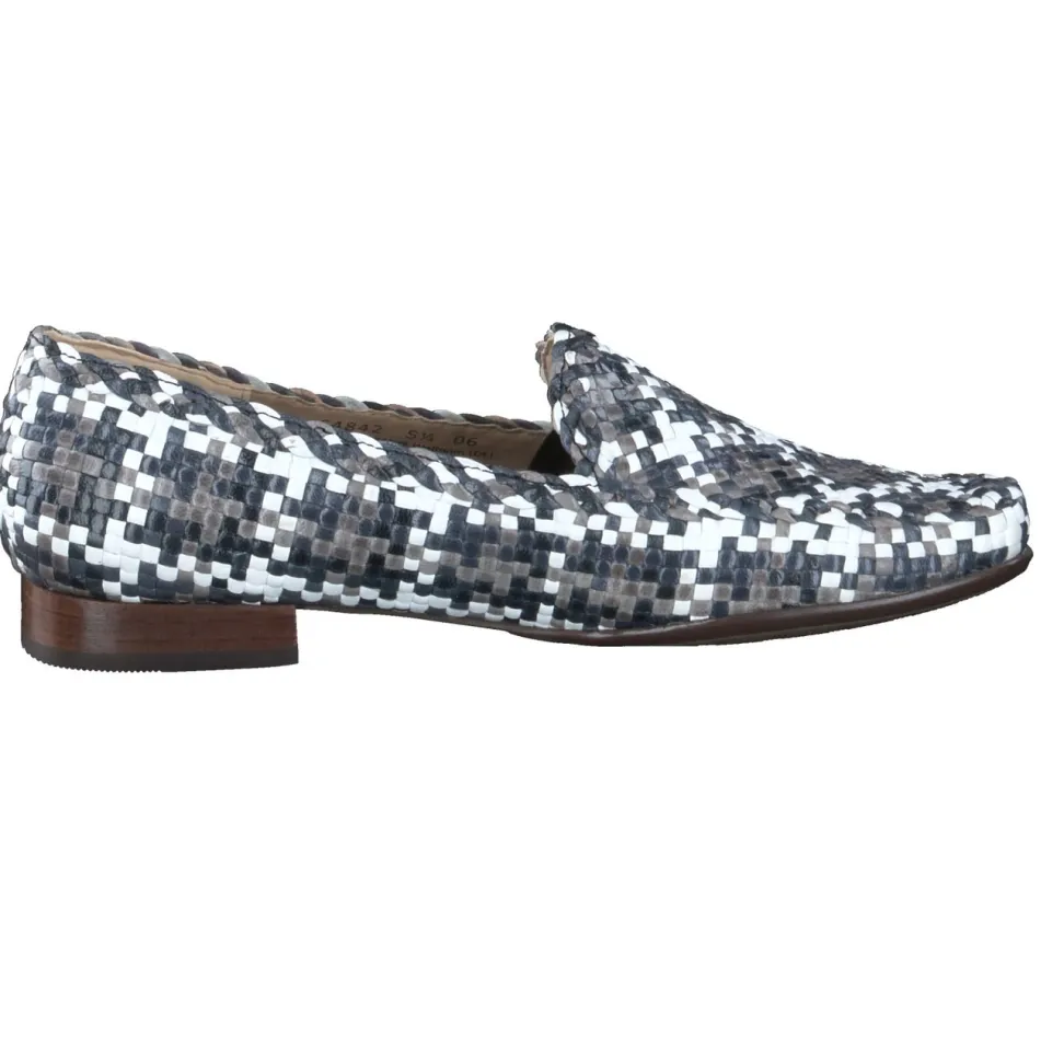 Sioux – Loafer aus Flechtleder anthrazitgrau