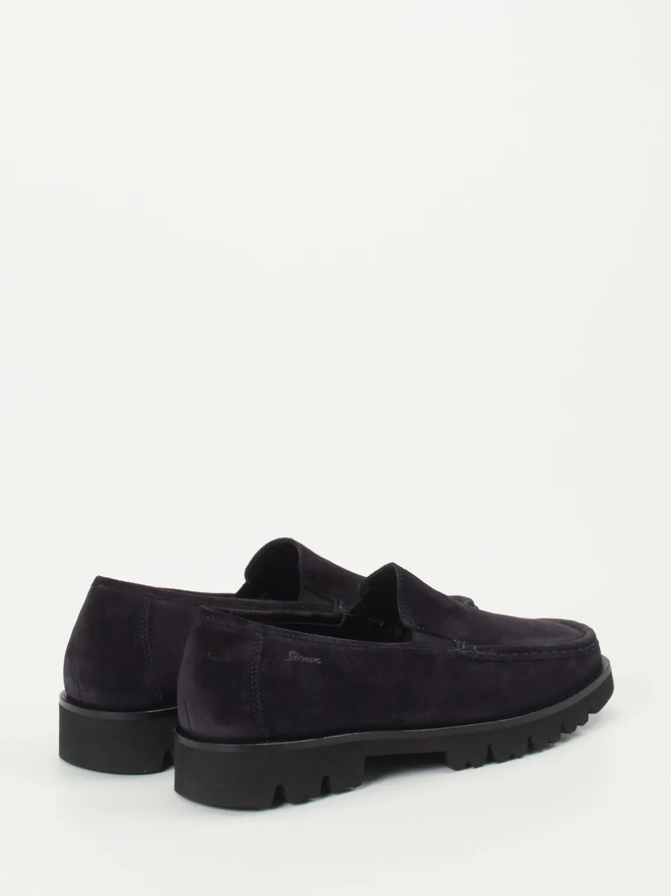 Sioux – Loafer aus Veloursleder in Tiefschwarz