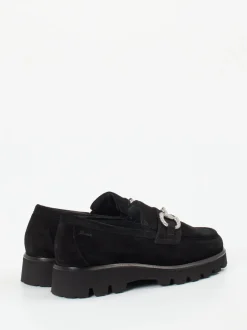 Sioux – Loafer aus Veloursleder Schwarz