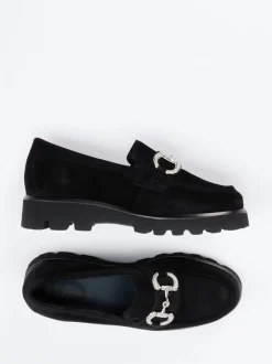 Sioux – Loafer aus Veloursleder Schwarz