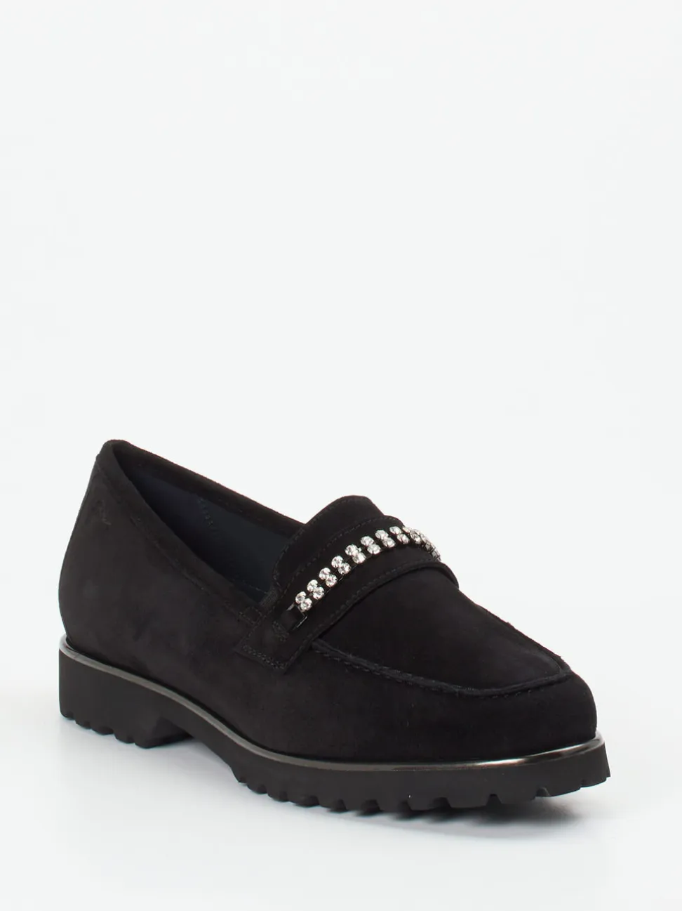 Sioux – Loafer aus Veloursleder mit Strassdetail