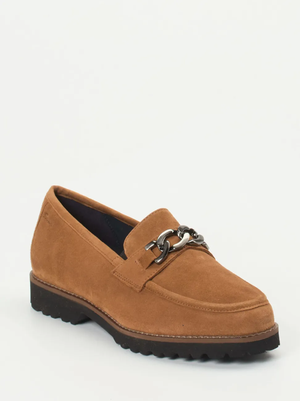 Sioux – Loafer aus Veloursleder in Cognacbraun