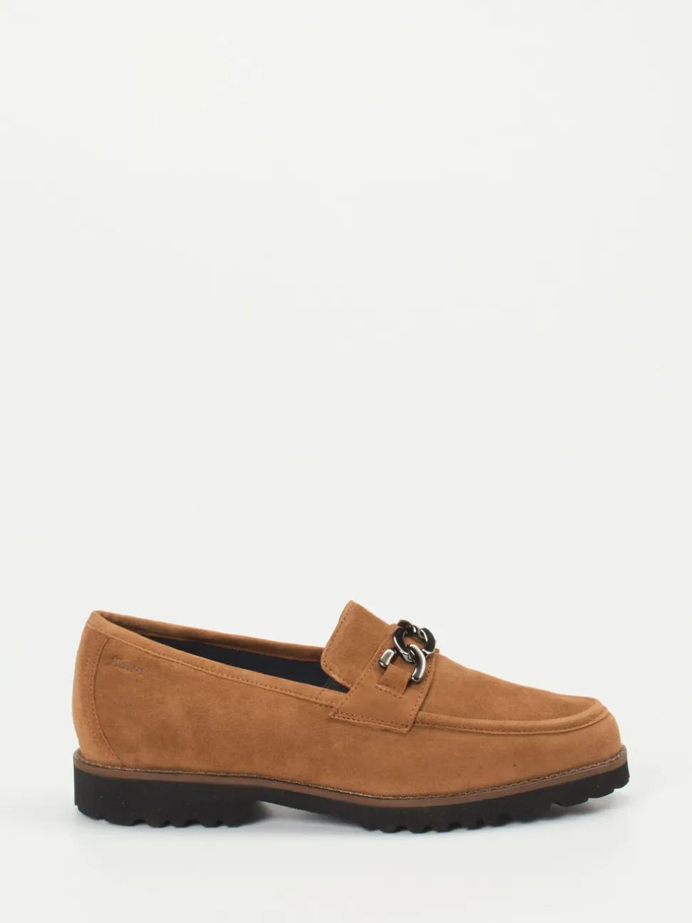 Sioux – Loafer aus Veloursleder in Cognacbraun