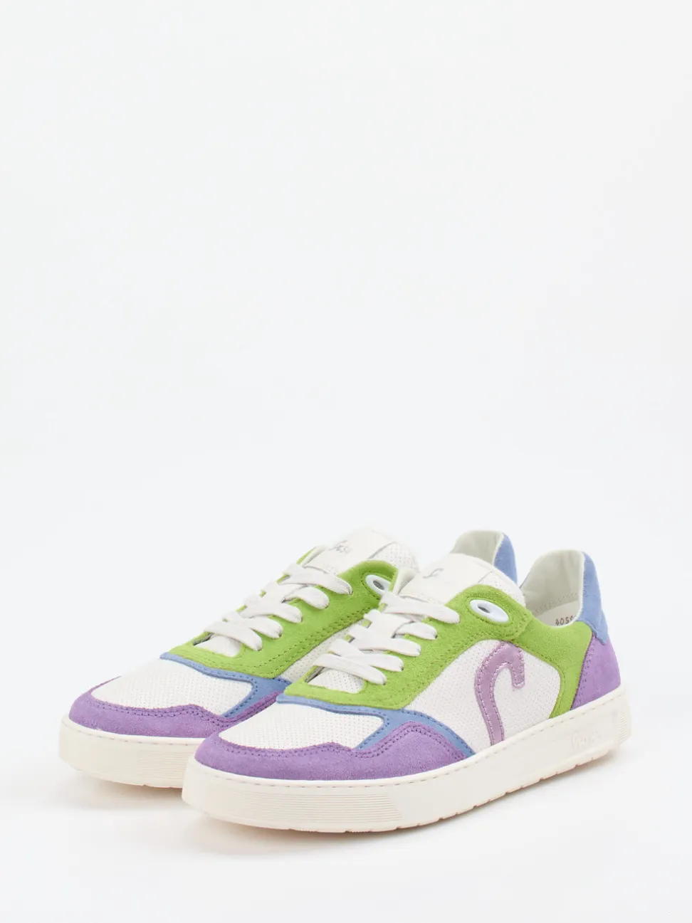 Sioux – Sneaker aus Kalbleder und Veloursleder multicolor