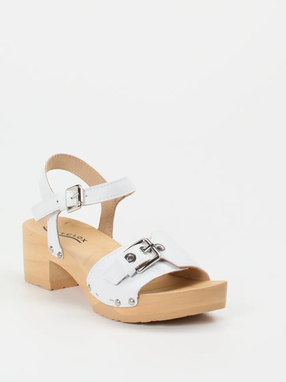 Softclox – Clogsandalen aus Lammleder weiß