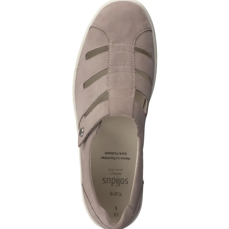 Solidus – Komfortschuh aus Nubukleder in Taupe