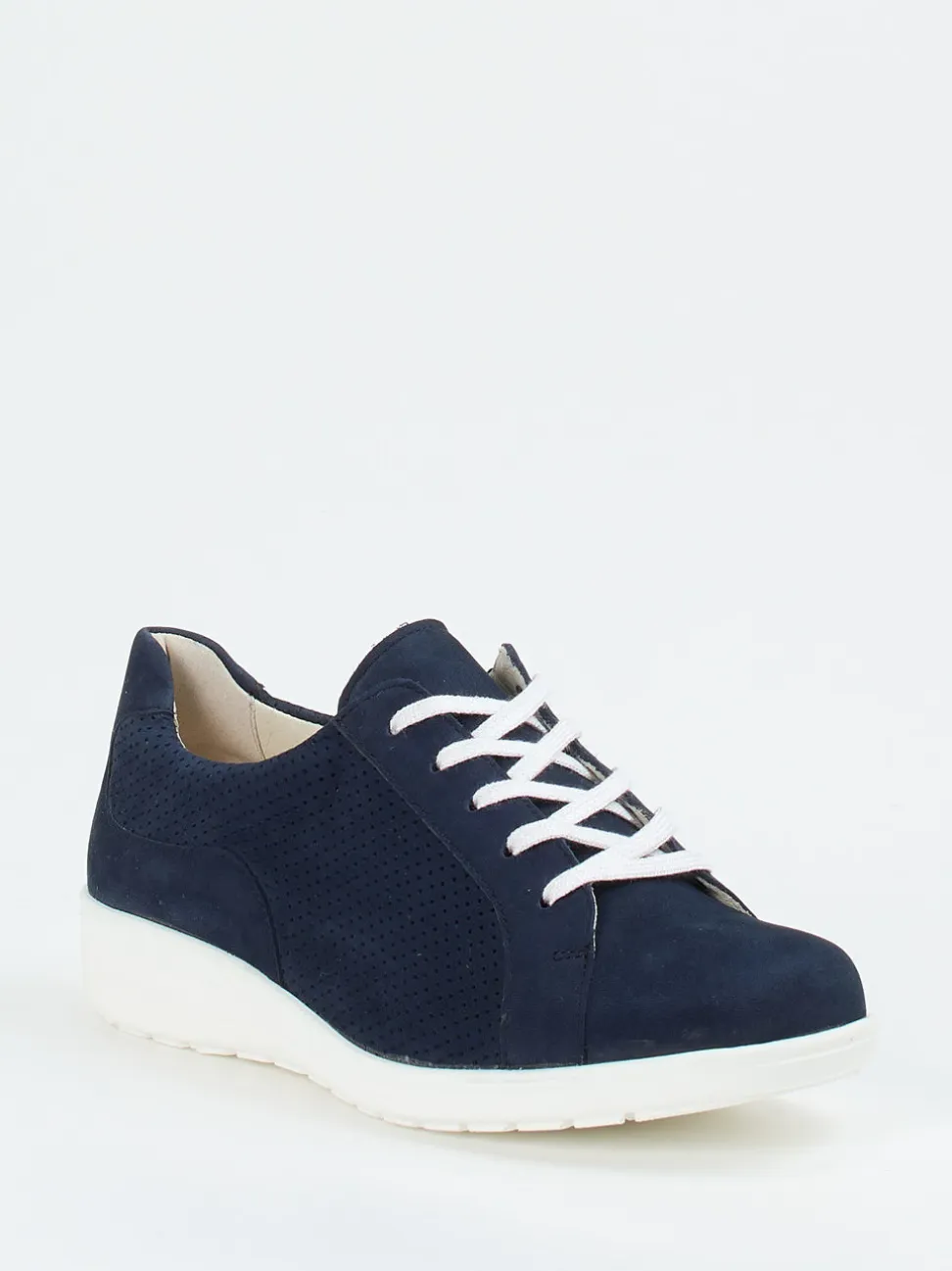 Solidus – Komfort-Sneaker aus Nubukleder marineblau