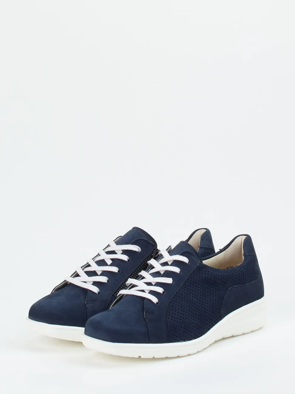 Solidus – Komfort-Sneaker aus Nubukleder marineblau
