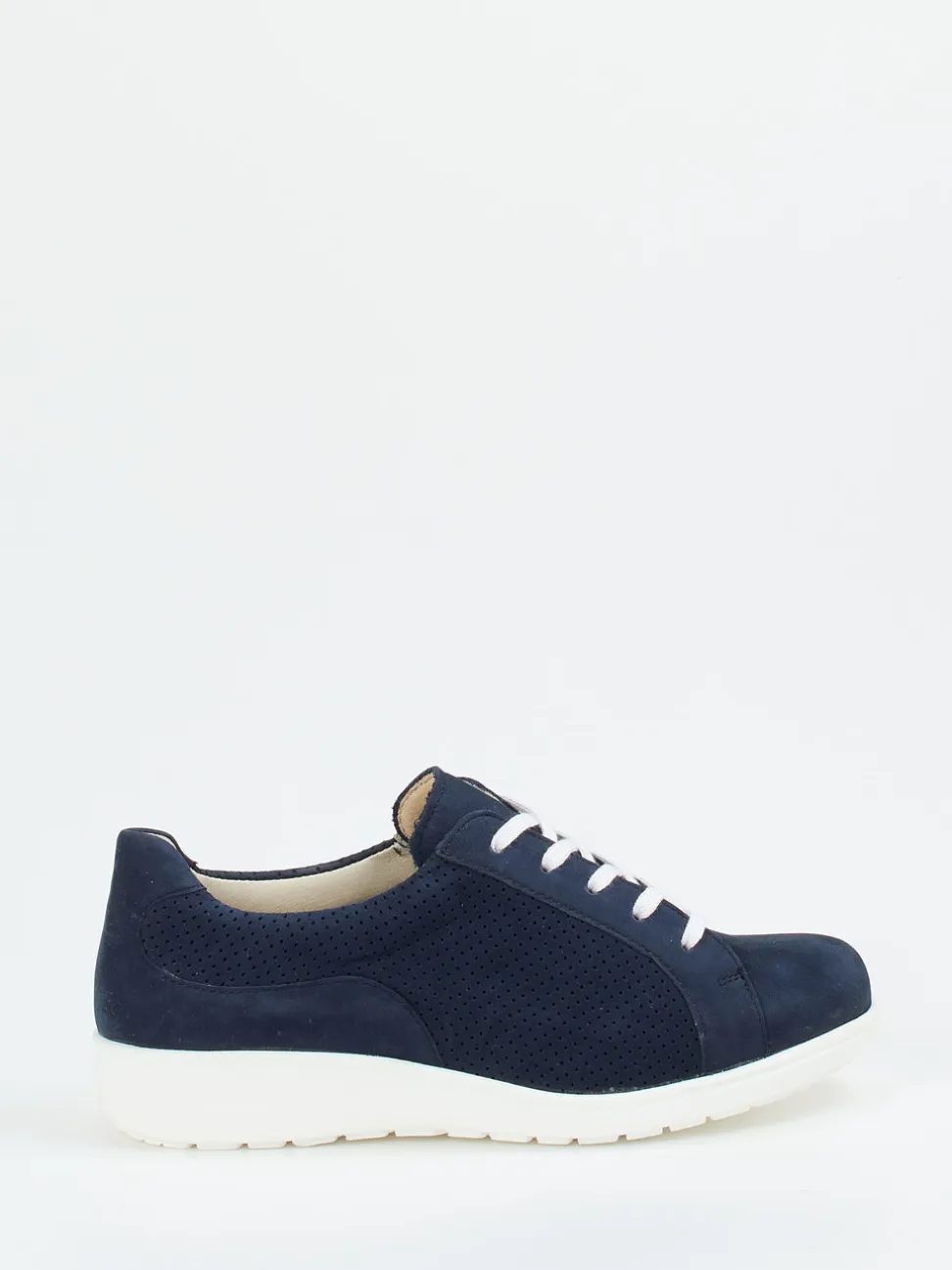 Solidus – Komfort-Sneaker aus Nubukleder marineblau