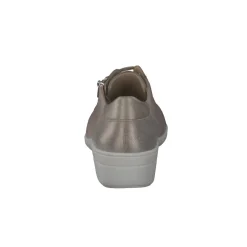 Solidus – Komfort-Sneaker aus Metallicleder beige