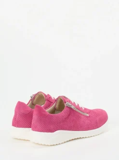 Solidus – Komfort-Sneaker aus Veloursleder pink