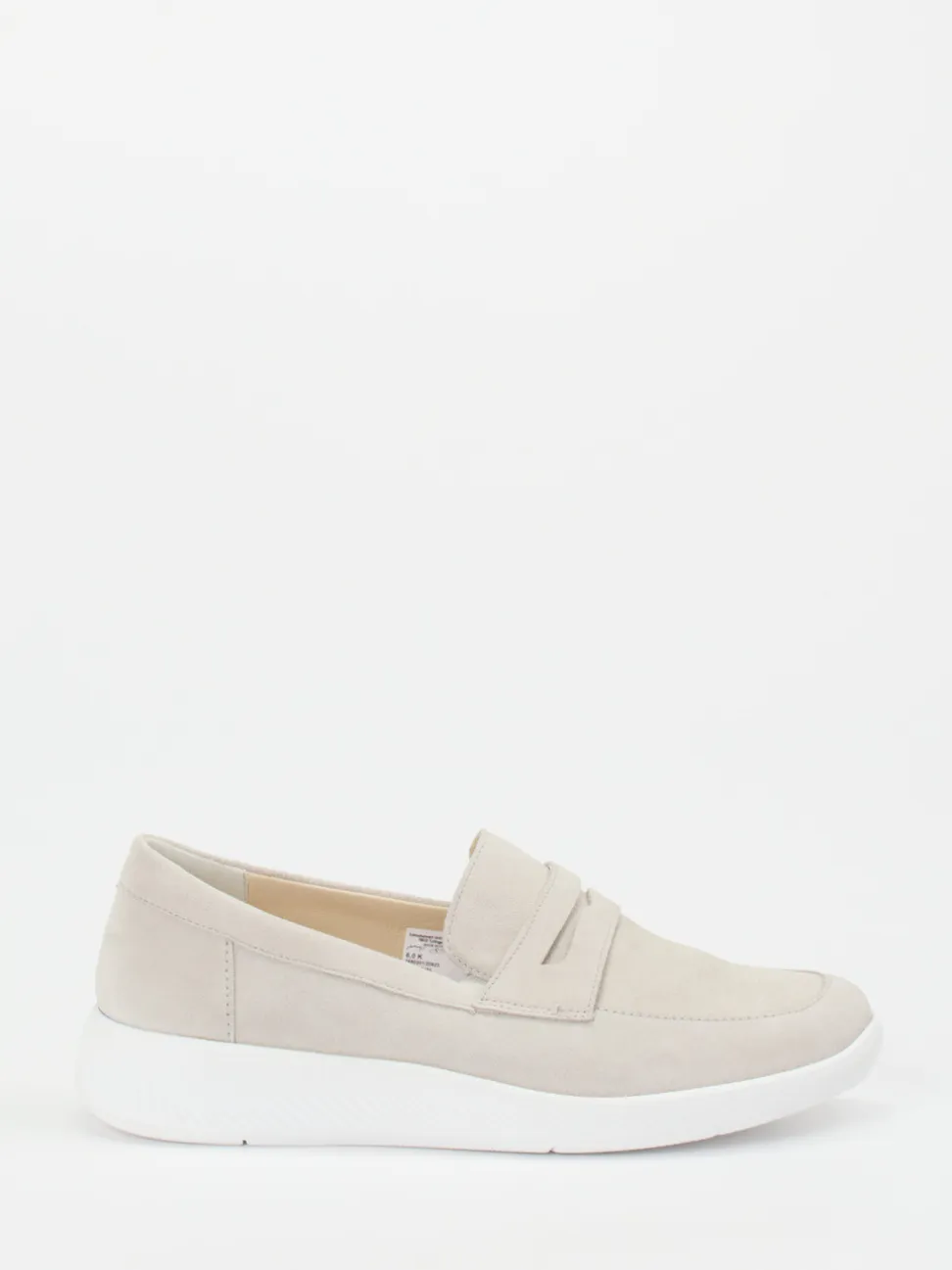 Solidus – Slipper aus Veloursleder in Cremebeige