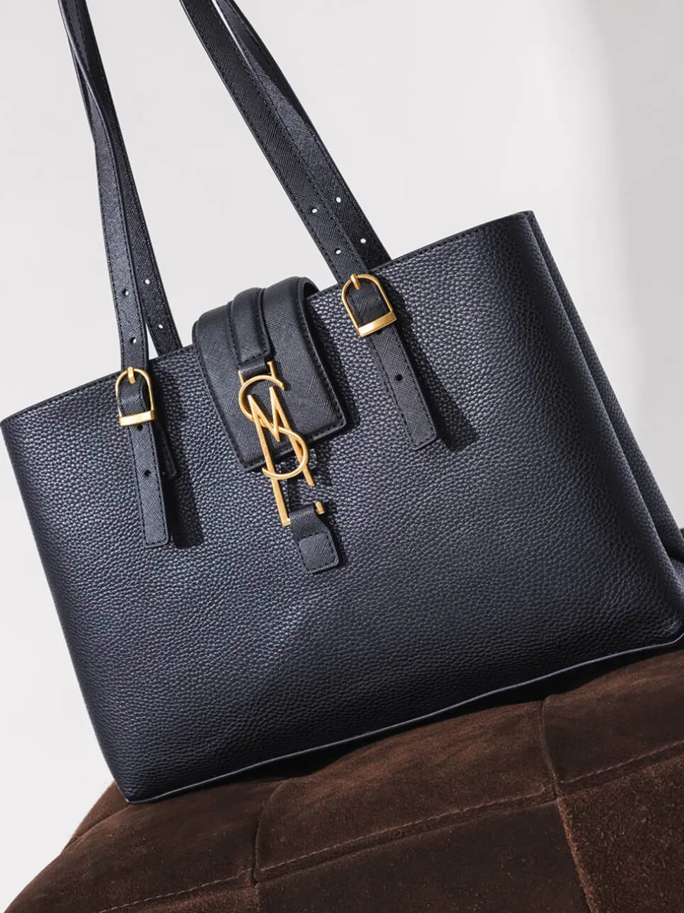 Steve Madden – Shopper aus Synthetikleder Schwarz