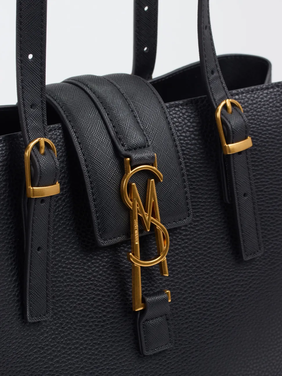 Steve Madden – Shopper aus Synthetikleder Schwarz