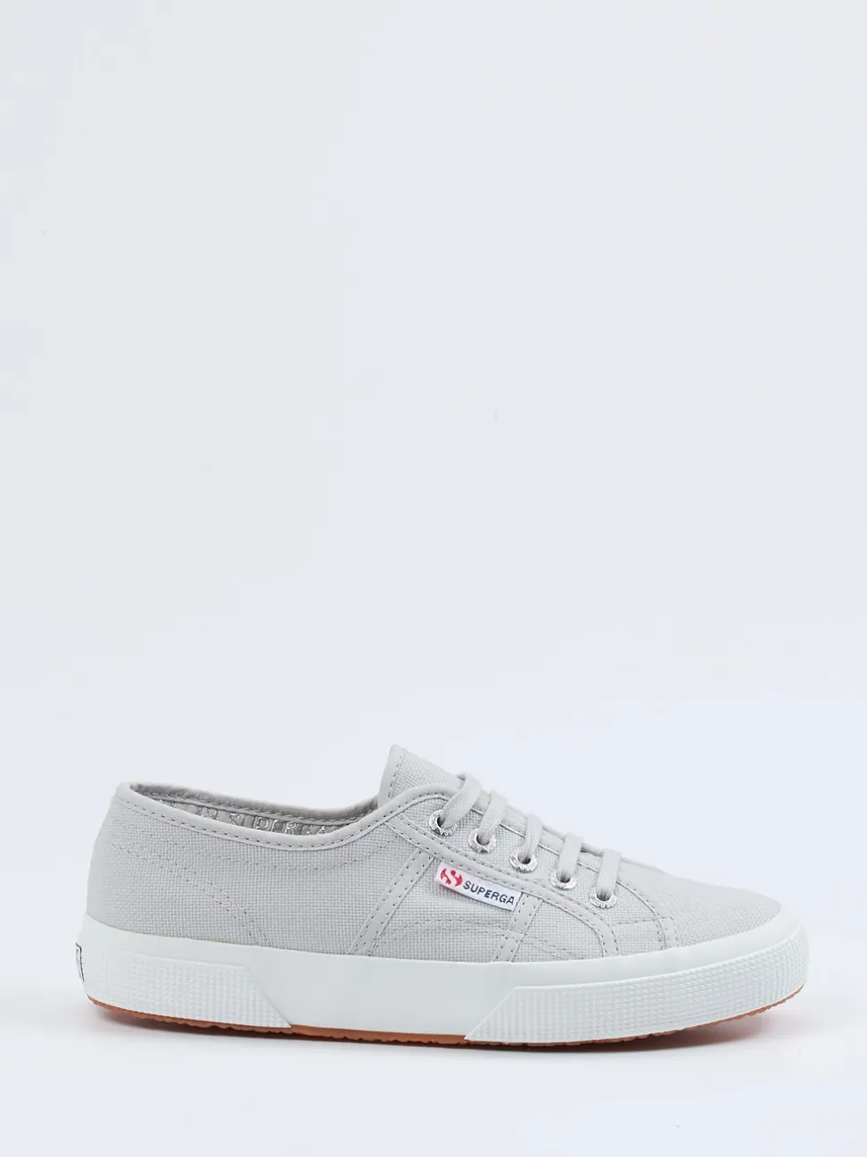 Superga – Canvas-Sneaker aus Baumwolltextil hellgrau