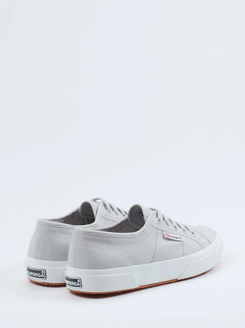 Superga – Canvas-Sneaker aus Baumwolltextil hellgrau