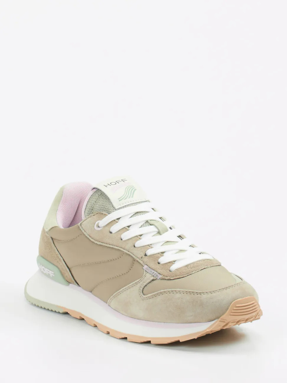 THE HOFF BRAND – Sneaker aus Veloursleder und Textil Pastell