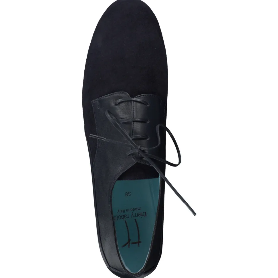 Thierry Rabotin – Derby-Schnürschuhe aus Veloursleder Blau