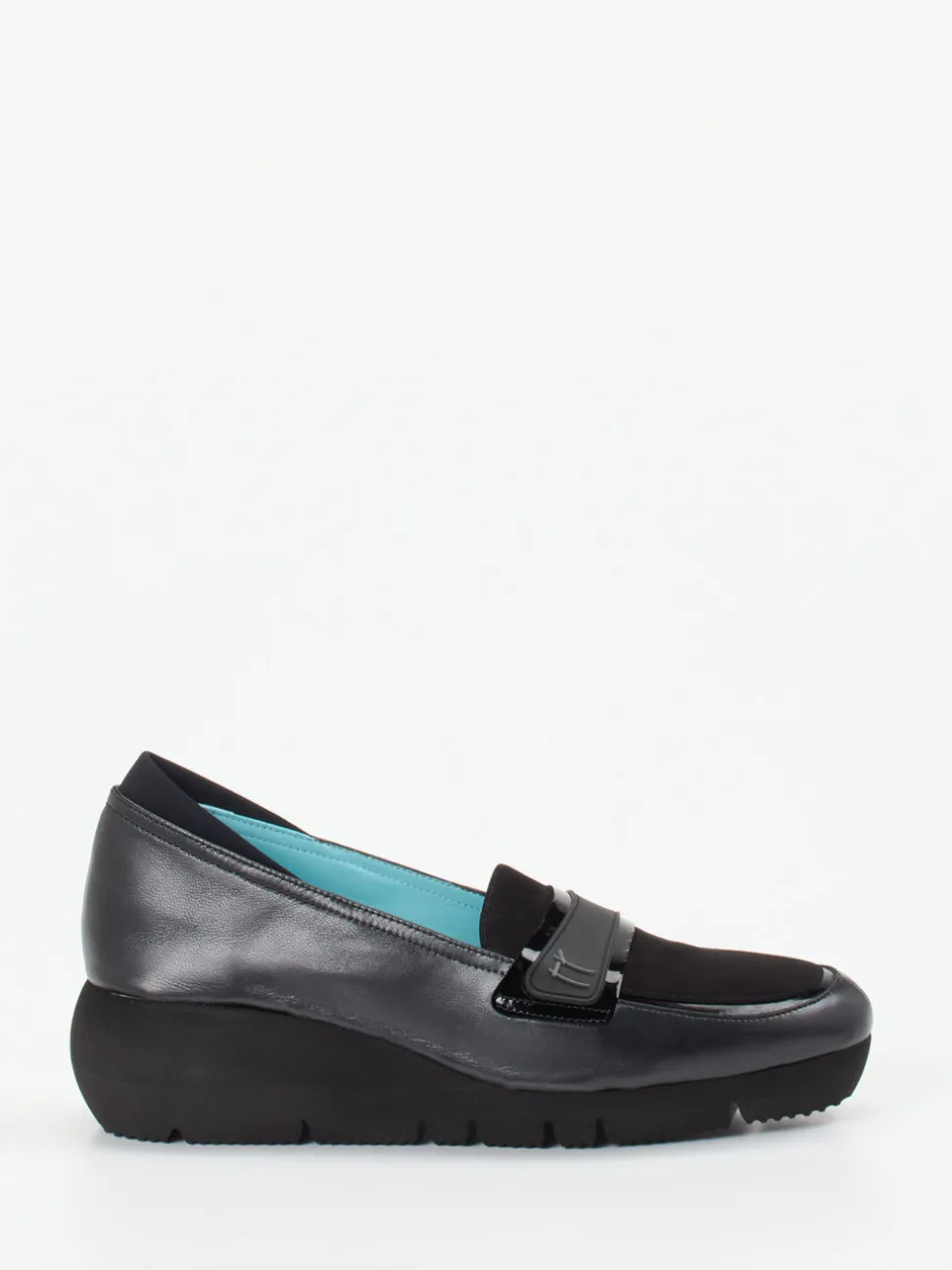 Thierry Rabotin – Plateau-Loafer aus Veloursleder Schwarz