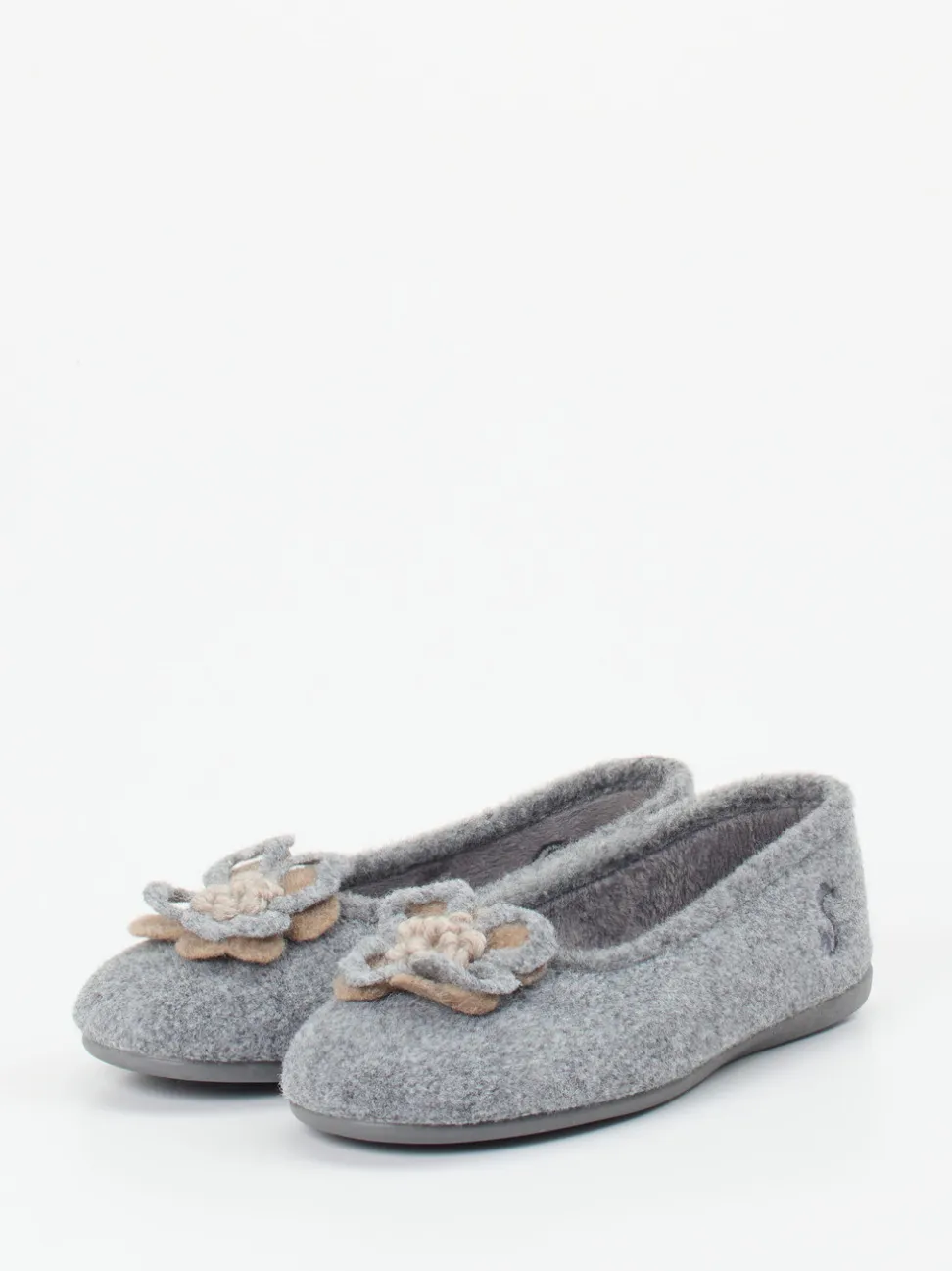 Thies – Ballerina-Hausschuh aus Filz in Grau