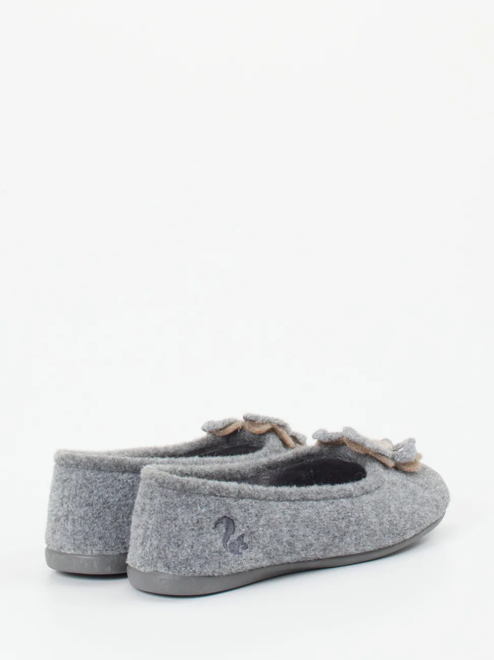 Thies – Ballerina-Hausschuh aus Filz in Grau