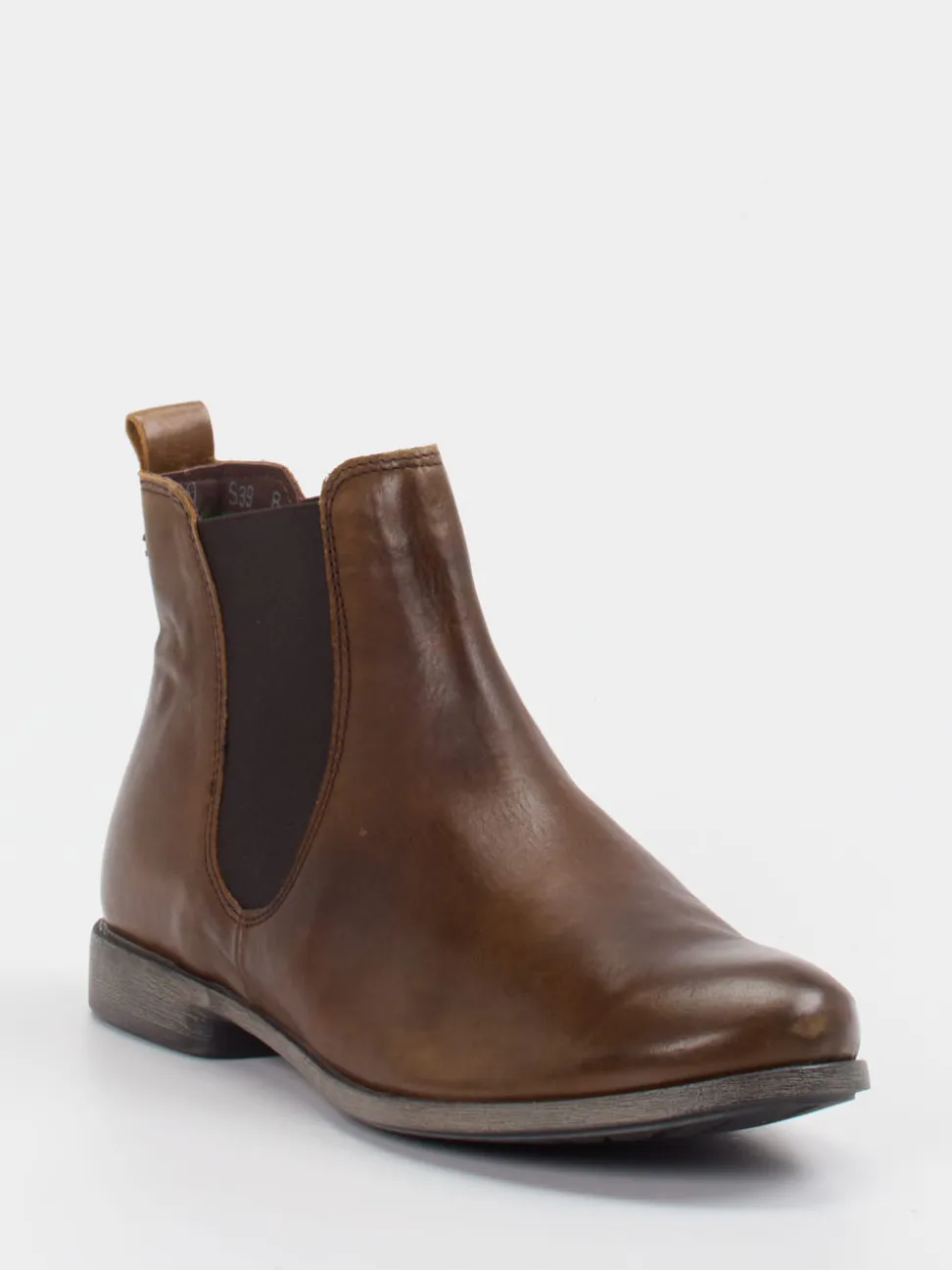 Think – Chelsea Boots aus Kalbleder braun