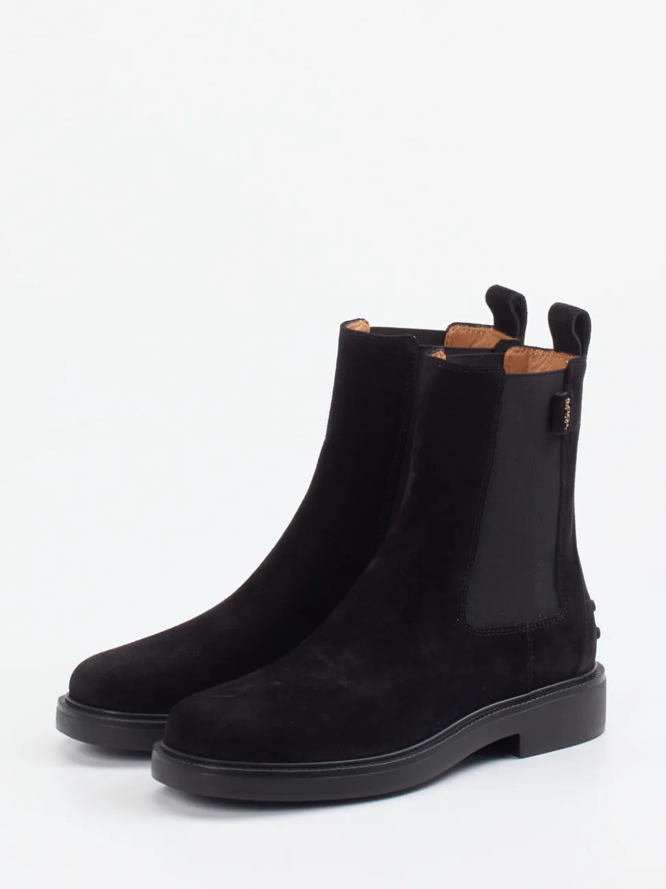Tod's – Chelsea Boots aus Veloursleder schwarz