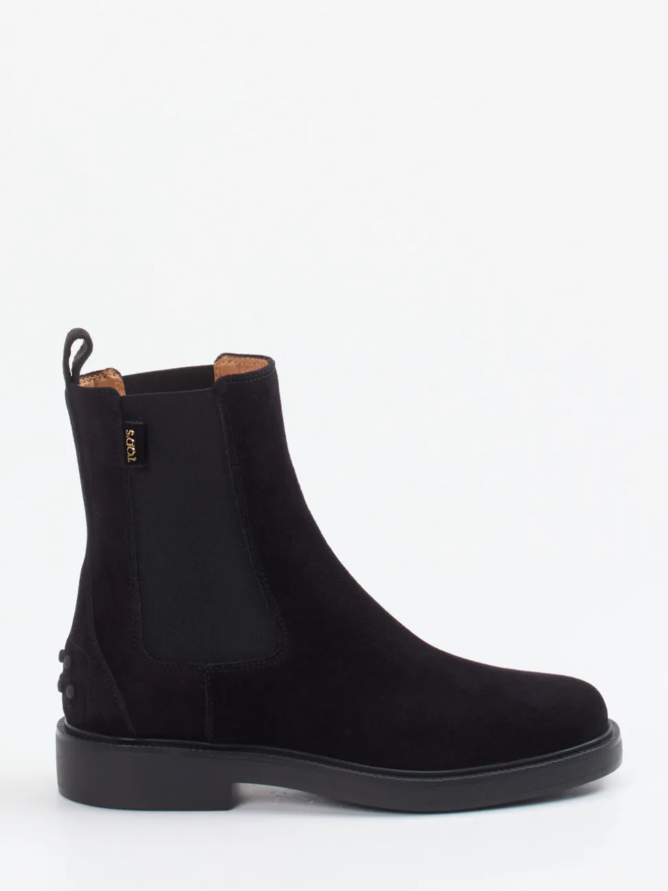 Tod's – Chelsea Boots aus Veloursleder schwarz