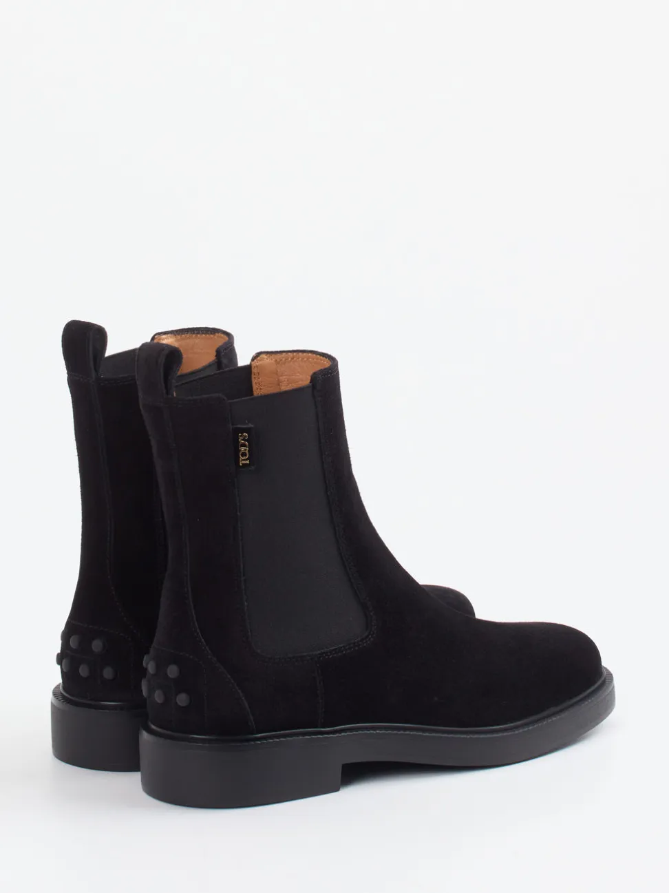 Tod's – Chelsea Boots aus Veloursleder schwarz