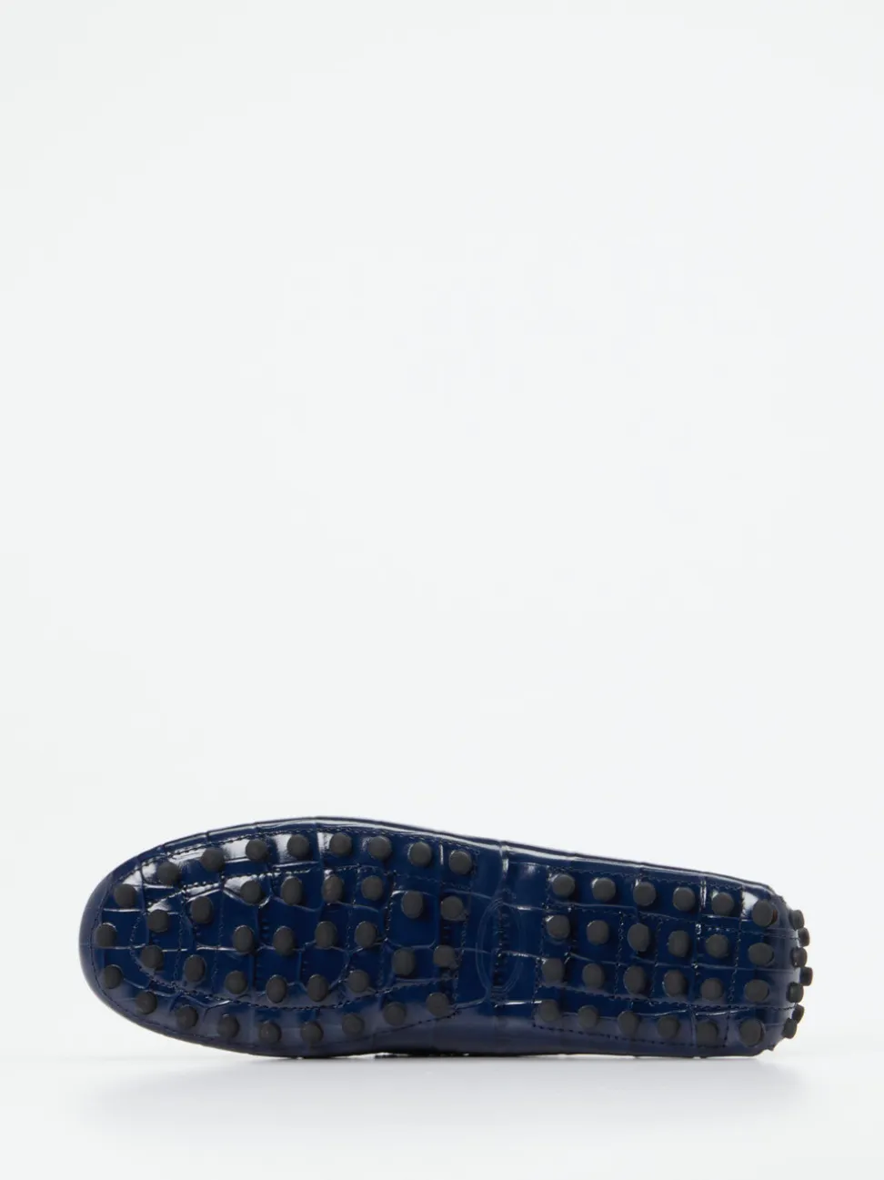 Tod's – Loafer aus geprägtem Leder Dunkelblau