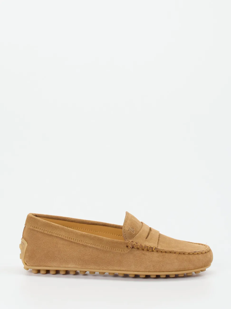 Tod's – Loafer aus Veloursleder sandbeige