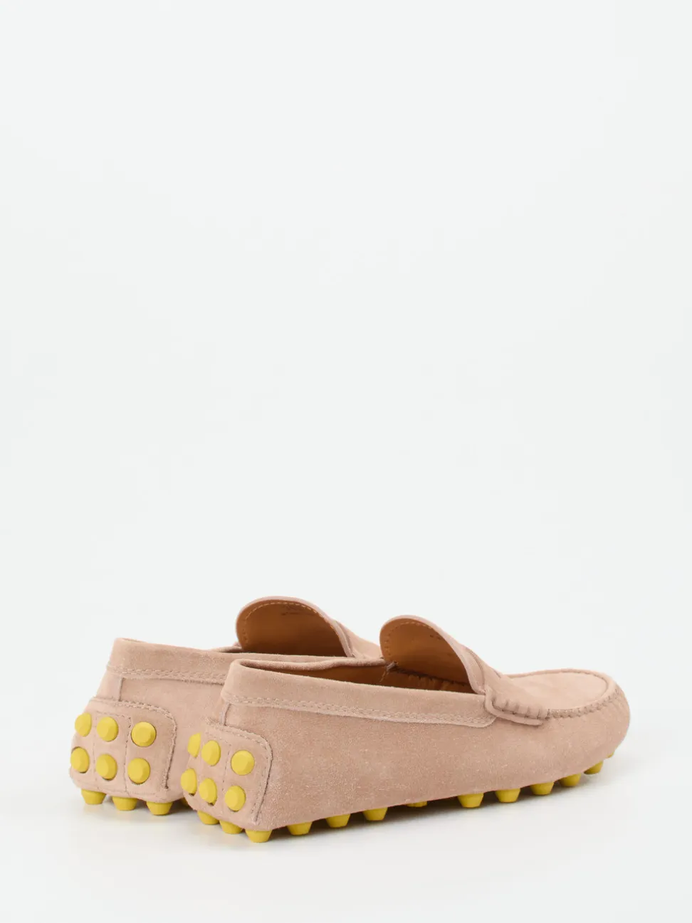 Tod's – Loafer aus Veloursleder rosébeige