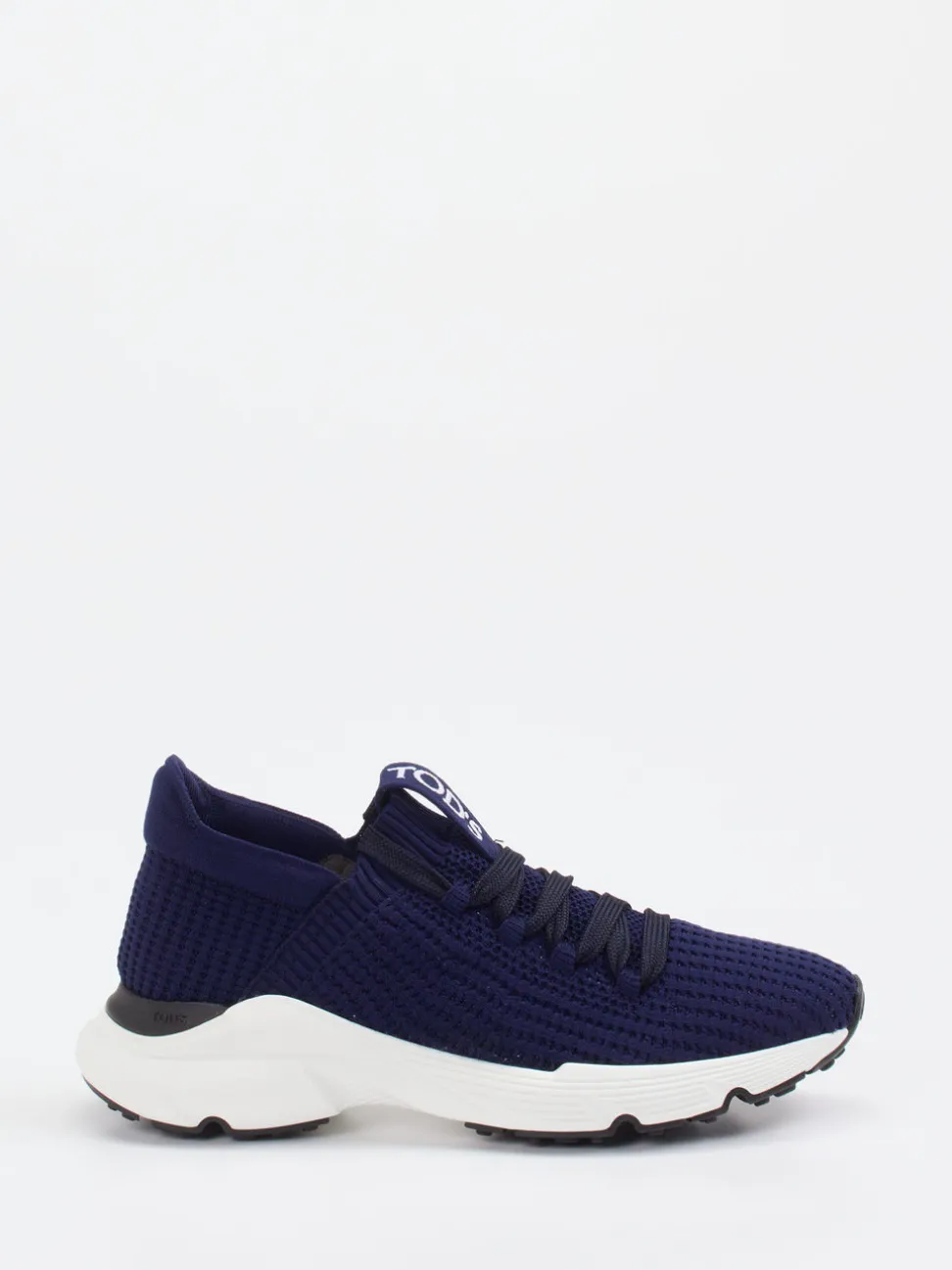 Tod's – Sneaker aus gestricktem Textil in Blau