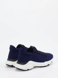Tod's – Sneaker aus gestricktem Textil in Blau