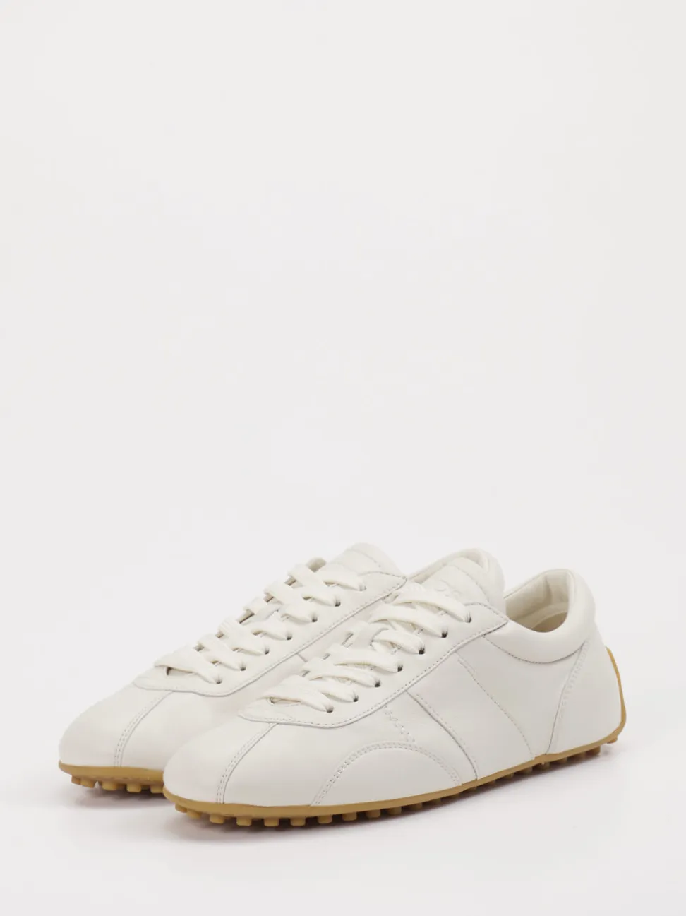 Tod's – Sneaker aus Lammleder in Offwhite