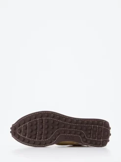 Tod's – Sneaker aus Velour und Textil Offwhite