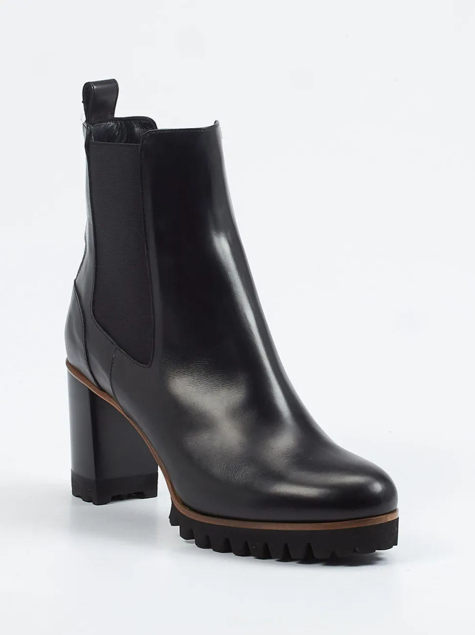 Truman's – Chelsea Boots aus Kalbleder Schwarz