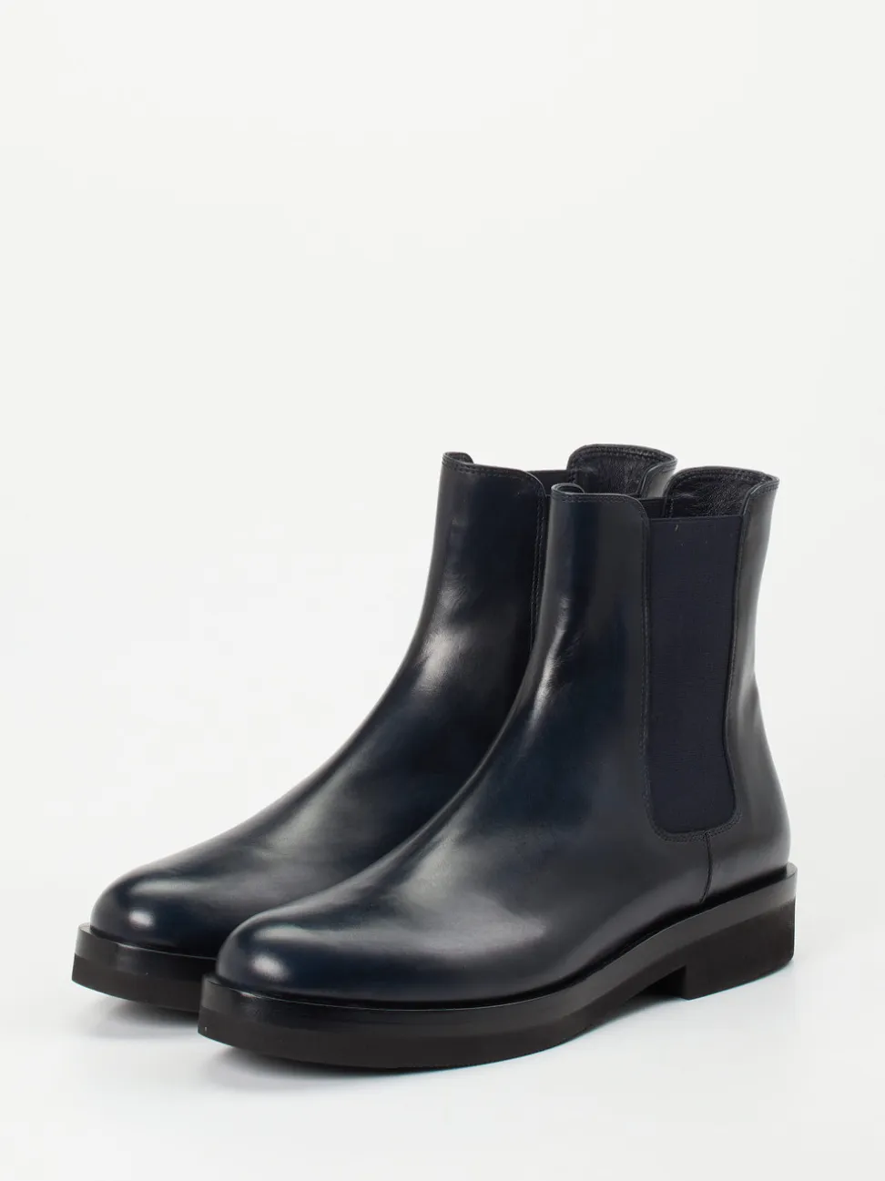 Truman's – Chelsea Boots aus Kalbleder Dunkelblau
