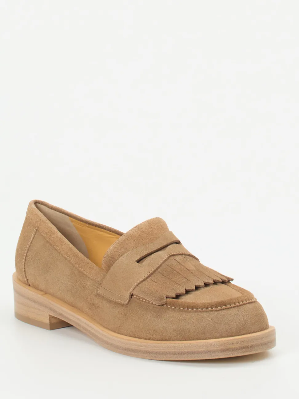Truman's – Loafer aus Veloursleder sandbeige