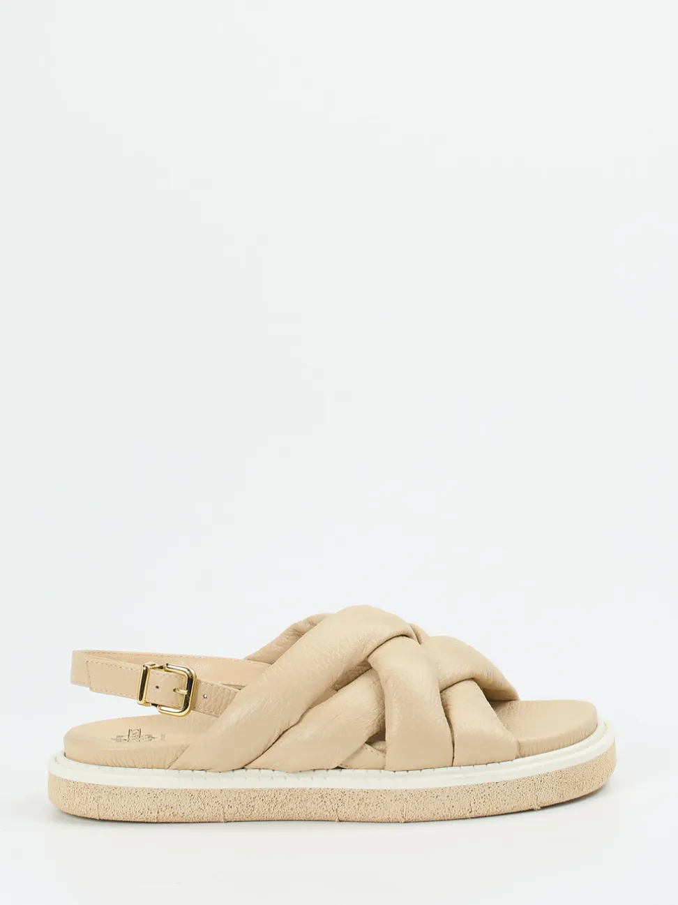 Truman's – Slingback-Sandale aus Hirschleder beige