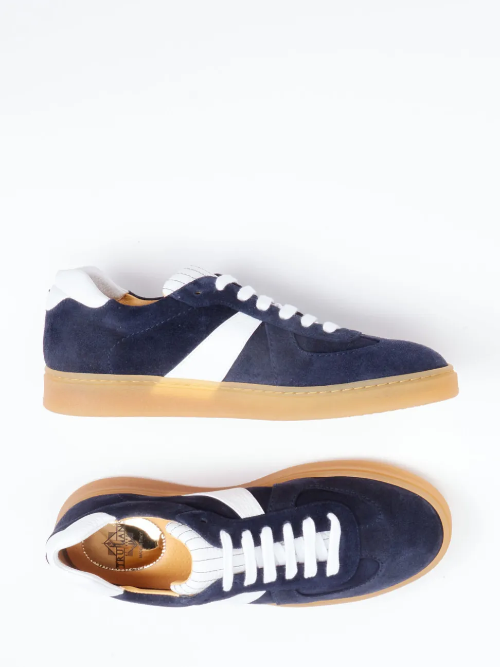 Truman's – Sneaker aus Kalbleder in Dunkelblau