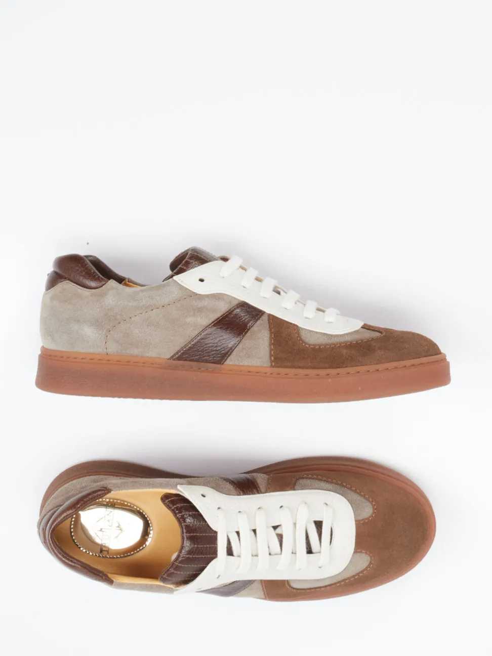 Truman's – Sneaker aus Veloursleder in Braun