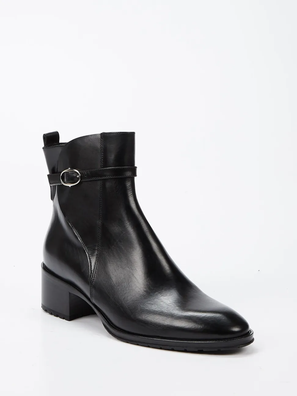 Truman's – Stiefelette aus Kalbleder schwarz glänzend