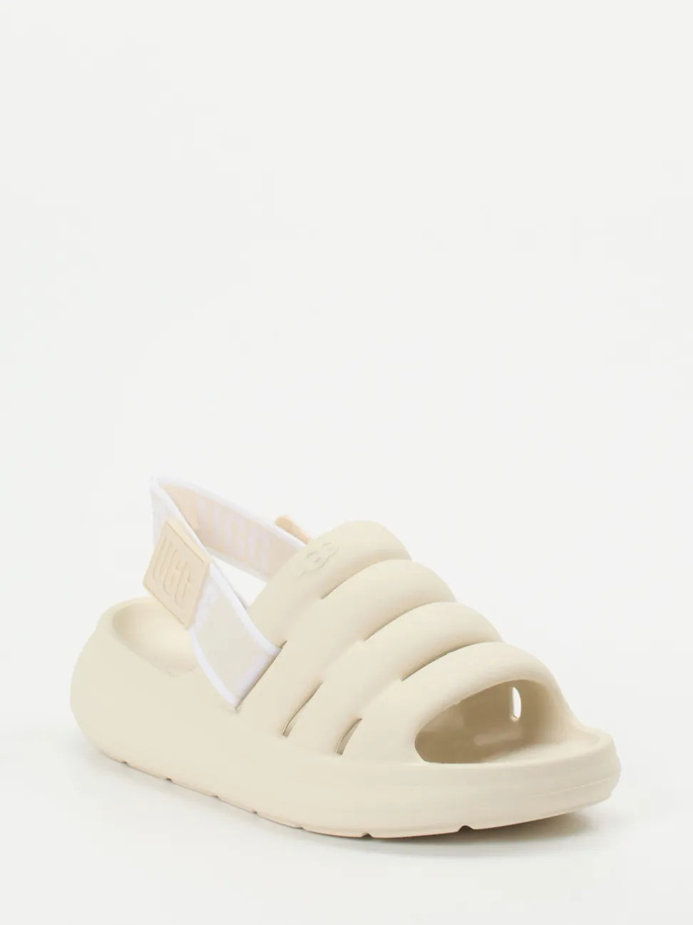 UGG – Chunky-Sandale aus Lammleder Cremebeige