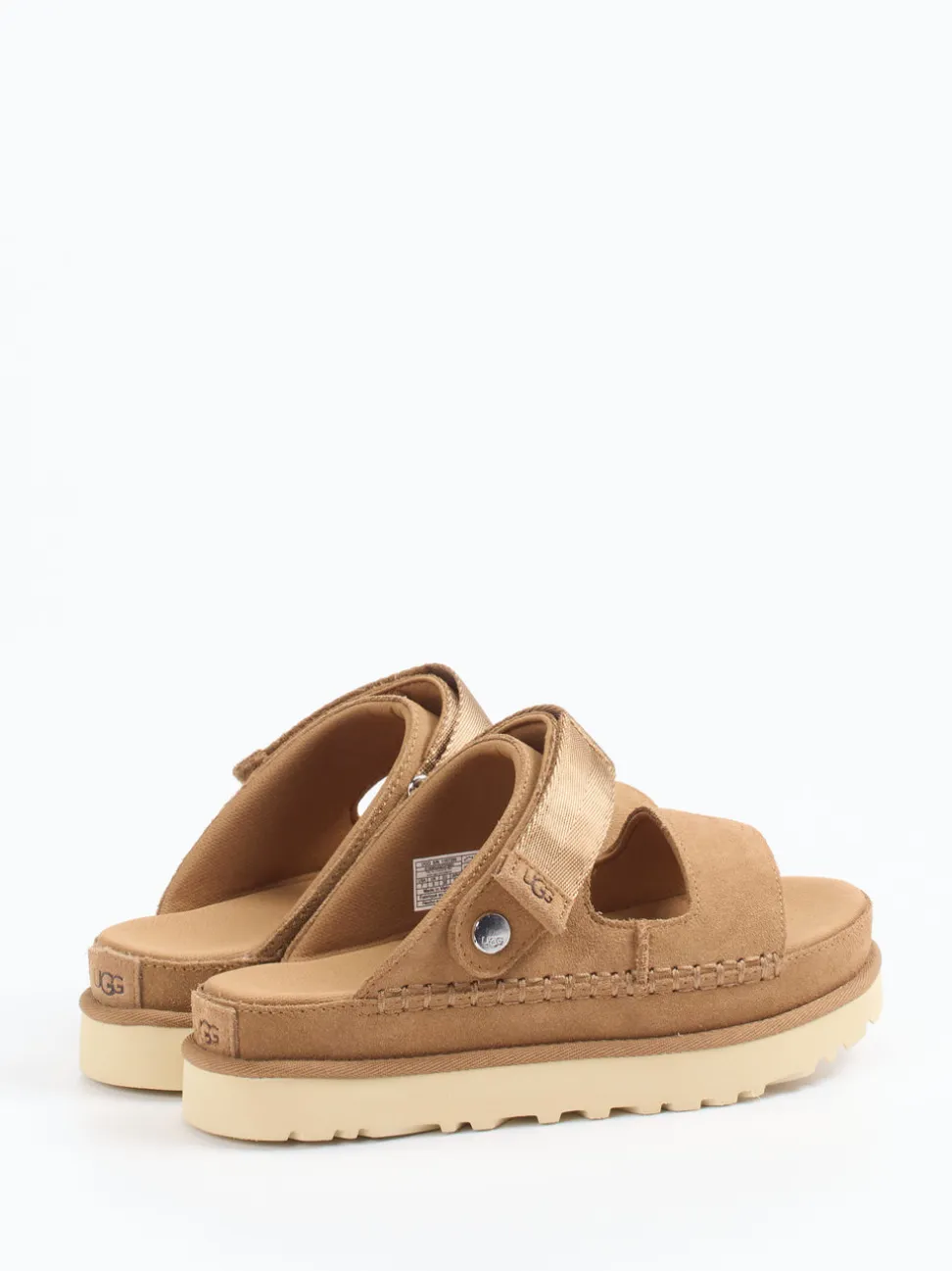 UGG – Komfort-Sandale aus Nubukleder camelbraun