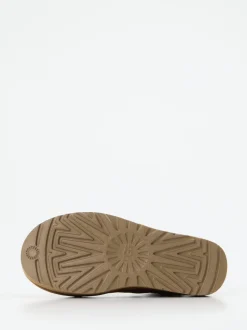 UGG – Plattform-Stiefelette aus Veloursleder camelbraun